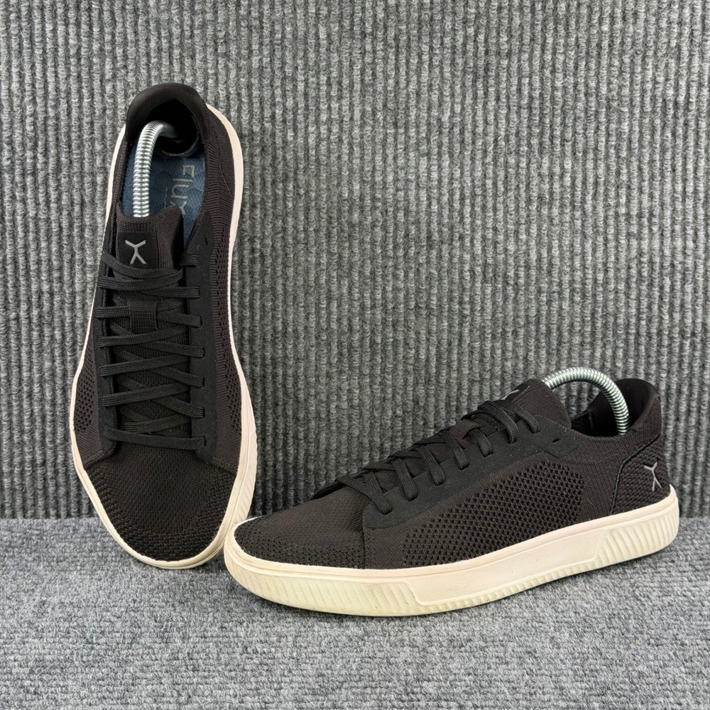 Flux Footwear Adapt Black Knit Barefoot Sneakers Mens 8.5 Womens 10 Active